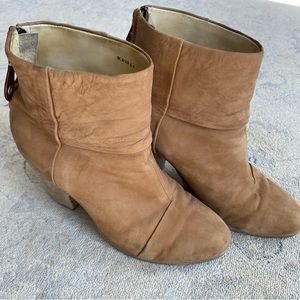 Rag & Bone Newbury Ankle Boots 38.5 8.5 Camel Tan Boho Soft Worn In Relaxed